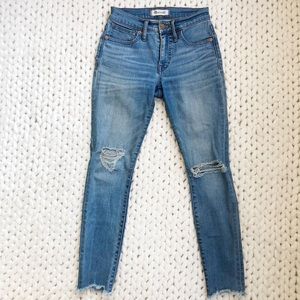 Madewell distressed high-rise skinny jeans